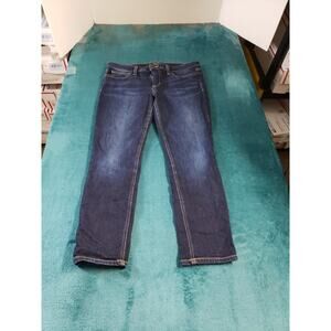Joes Jeans Size 28 Womens Blue Pants Stretch Denim Ladies Mid Rise Cropped